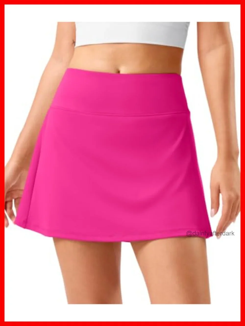 Women's Pleated Tennis Golf Skort High Waisted Stretch Athletic Skirt with